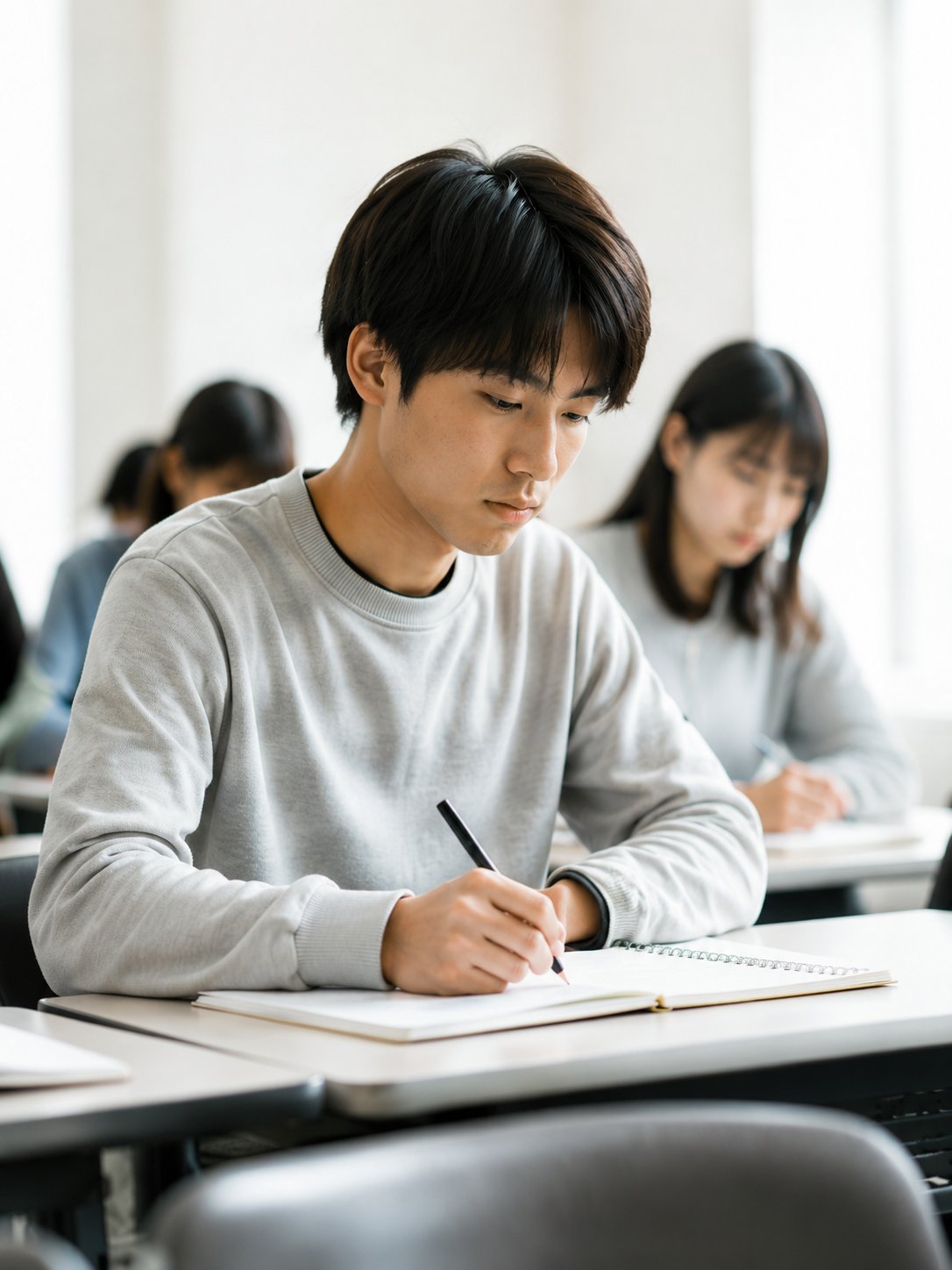 授業を受ける学生